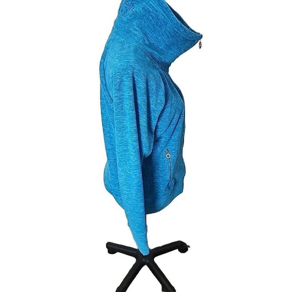 Calvin Klein Performance Jacket Blue Fleece Zip Pockets Quick Dry Women's Large - Picture 4 of 11